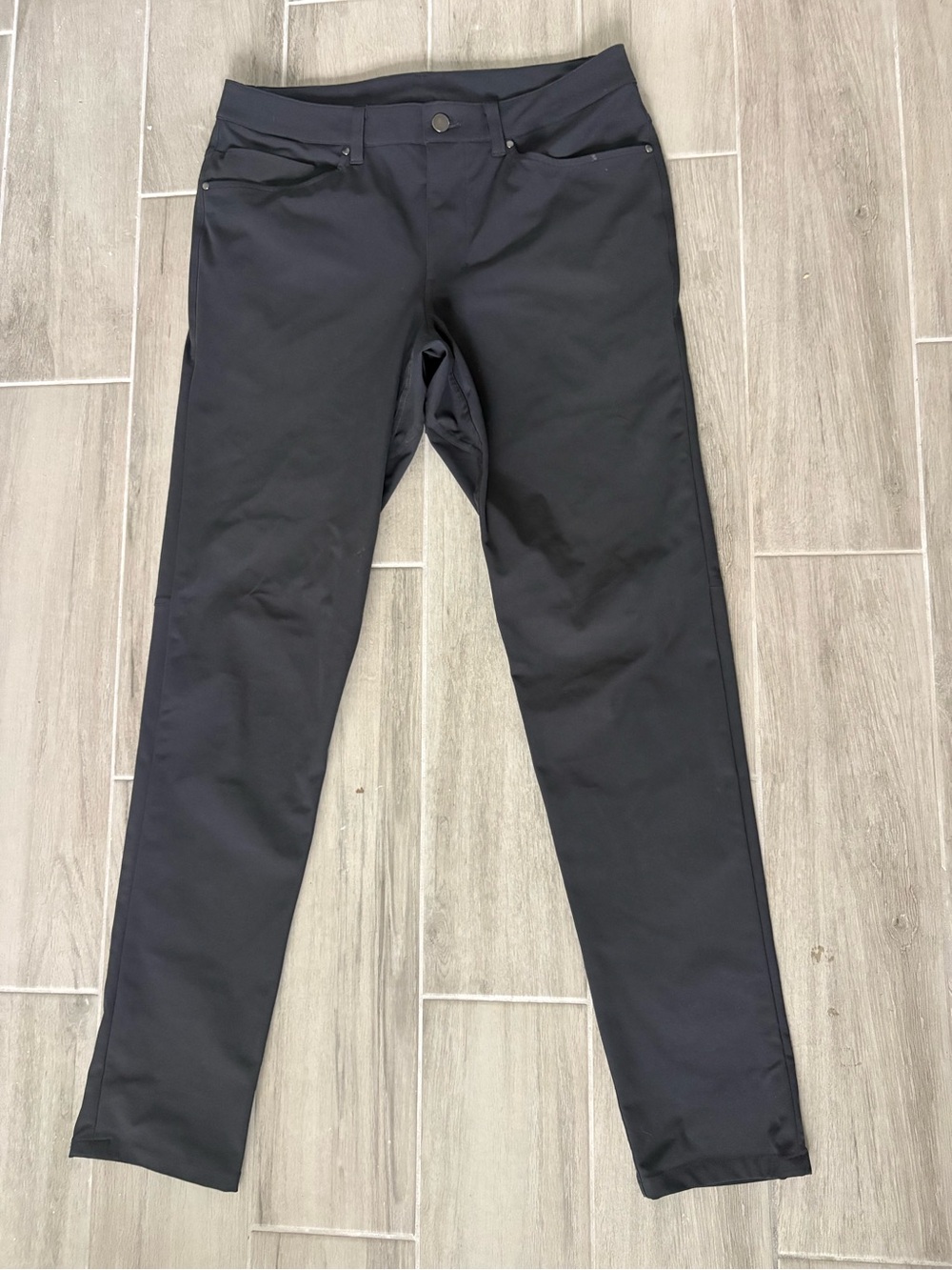 lululemon Straight Leg Pants Black Waist 31